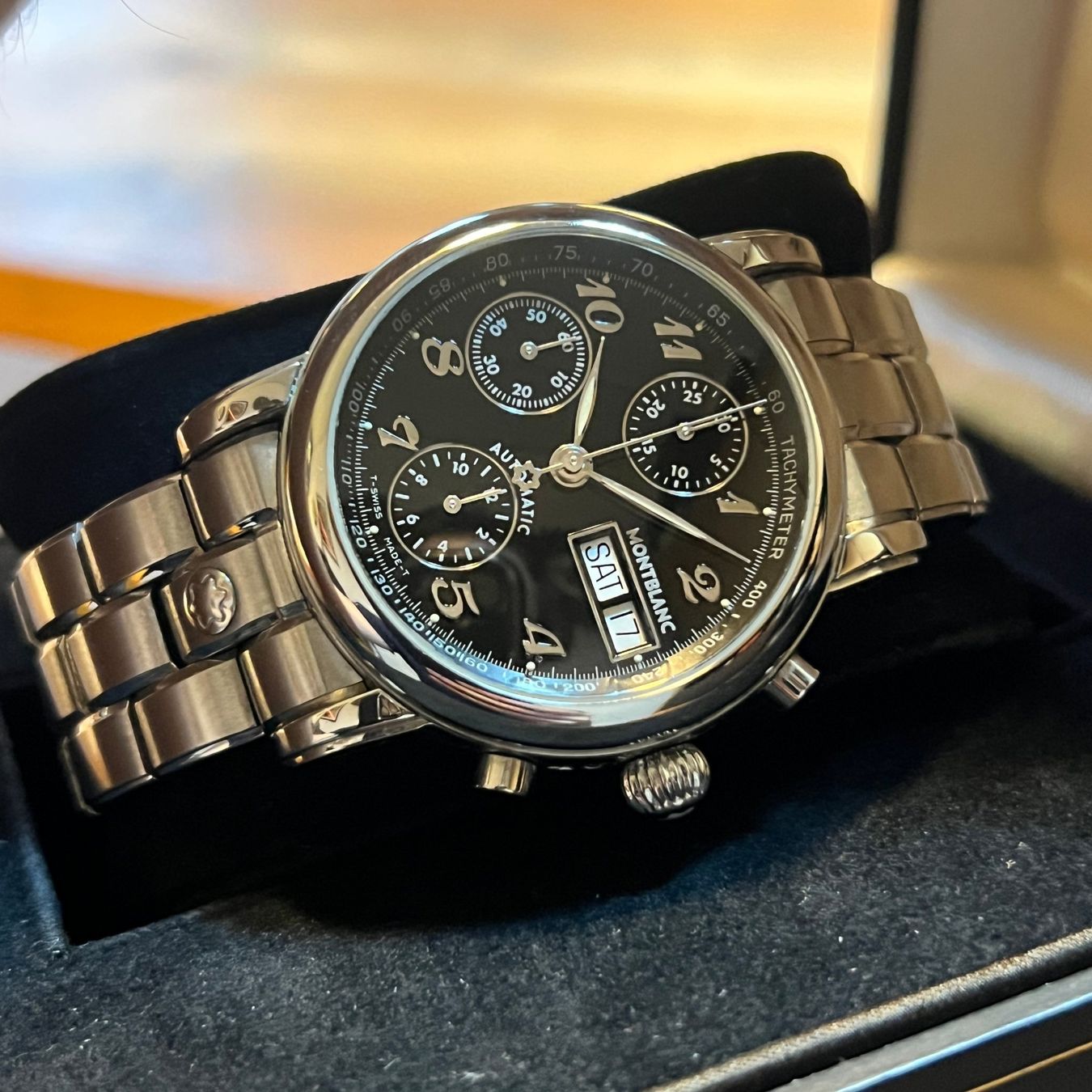 Montblanc Orologi: Montblanc Star Meisterstück Chronograph Automatic 7016 – Usato da Carouge GE venduto da Watchaser 6