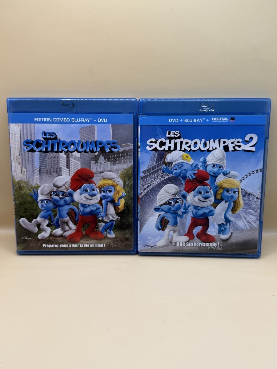 Tutti i DVDs: Les Schtroumpfs 1 + 2 Blu-ray DVD Combo – Usato da Genève venduto da sho_67qj