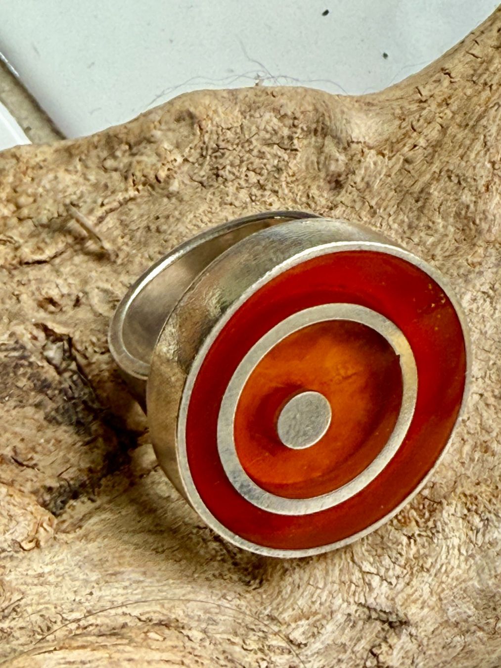 Ringe: Vintage Statement Ring,  Orange Herbstfarben! – Gebraucht aus Maienfeld von Cmicky 4