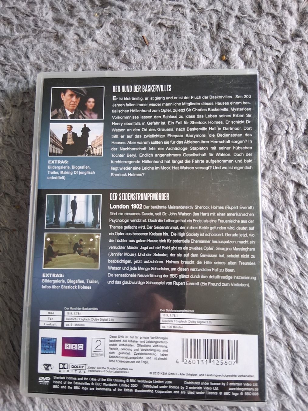 Tous les DVDs: SHERLOCK HOLMES     2 FILME    DVD – D'occasion à Wetzikon ZH par Ramones01 1
