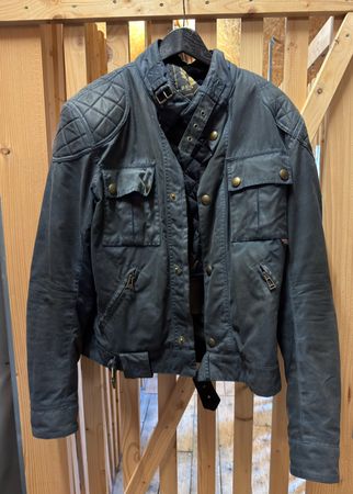 Motorradjacke von Belstaff - Wachsjacke inkl Protektoren