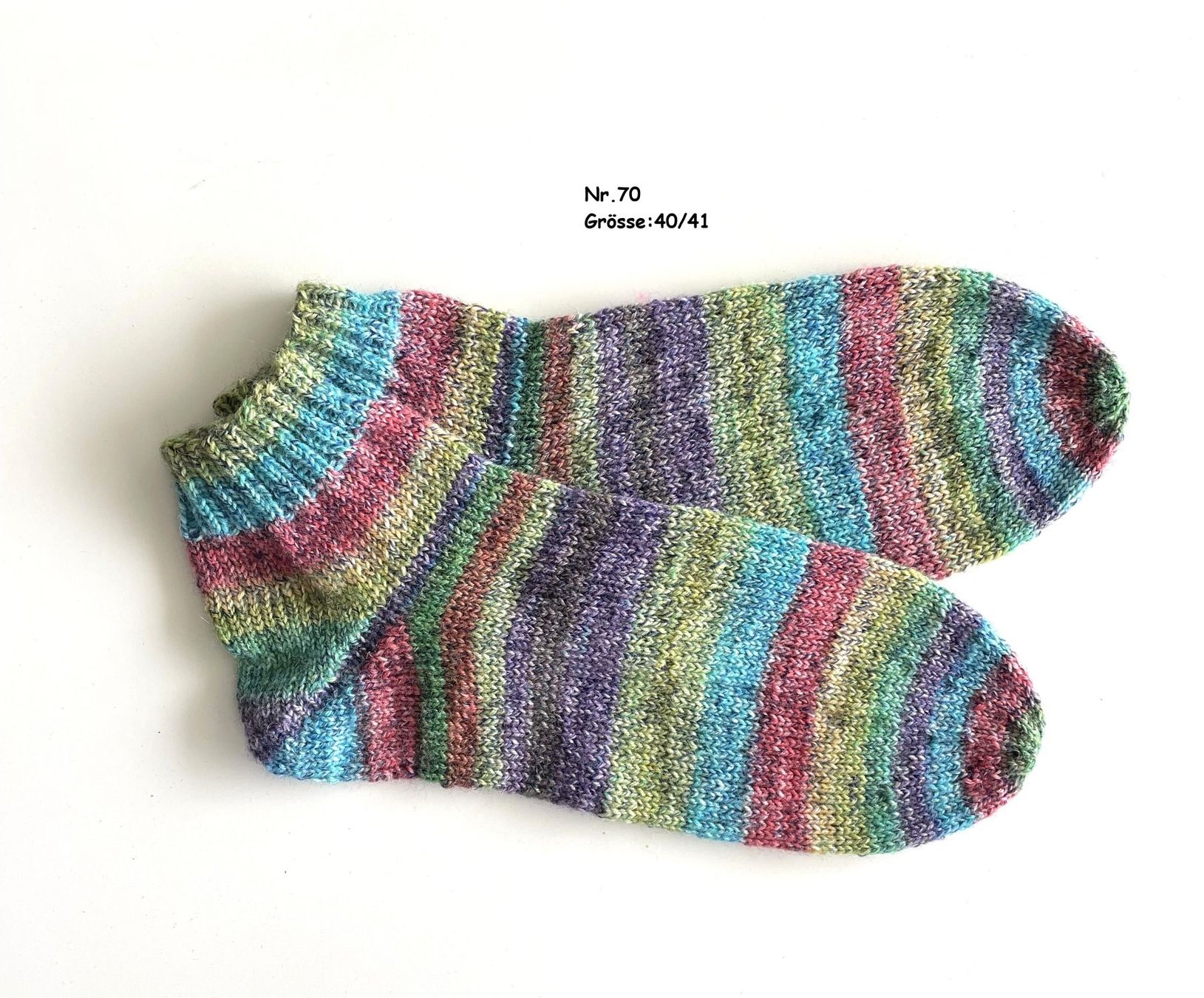Calze: Sneaker - Socken handgestrickt  Gr.40/41  Nr.70 – Nuovo e nell'imballaggio originale da  venduto da