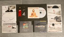 SWISSAIR/SWISS Fanartikel Sammlung Buddha-Bar CD Fotos Pins
