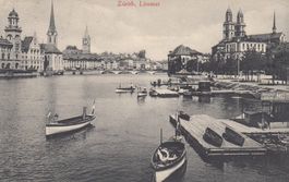 Zürich   ZH   -  LIMATT  /  Motorboot-Verleih     um 1912