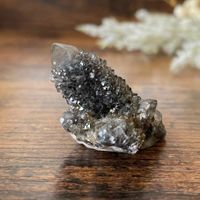 ✲ Spirit Quarz schwarzer Amethyst ✲18g / 37mm Kaktus Quarz