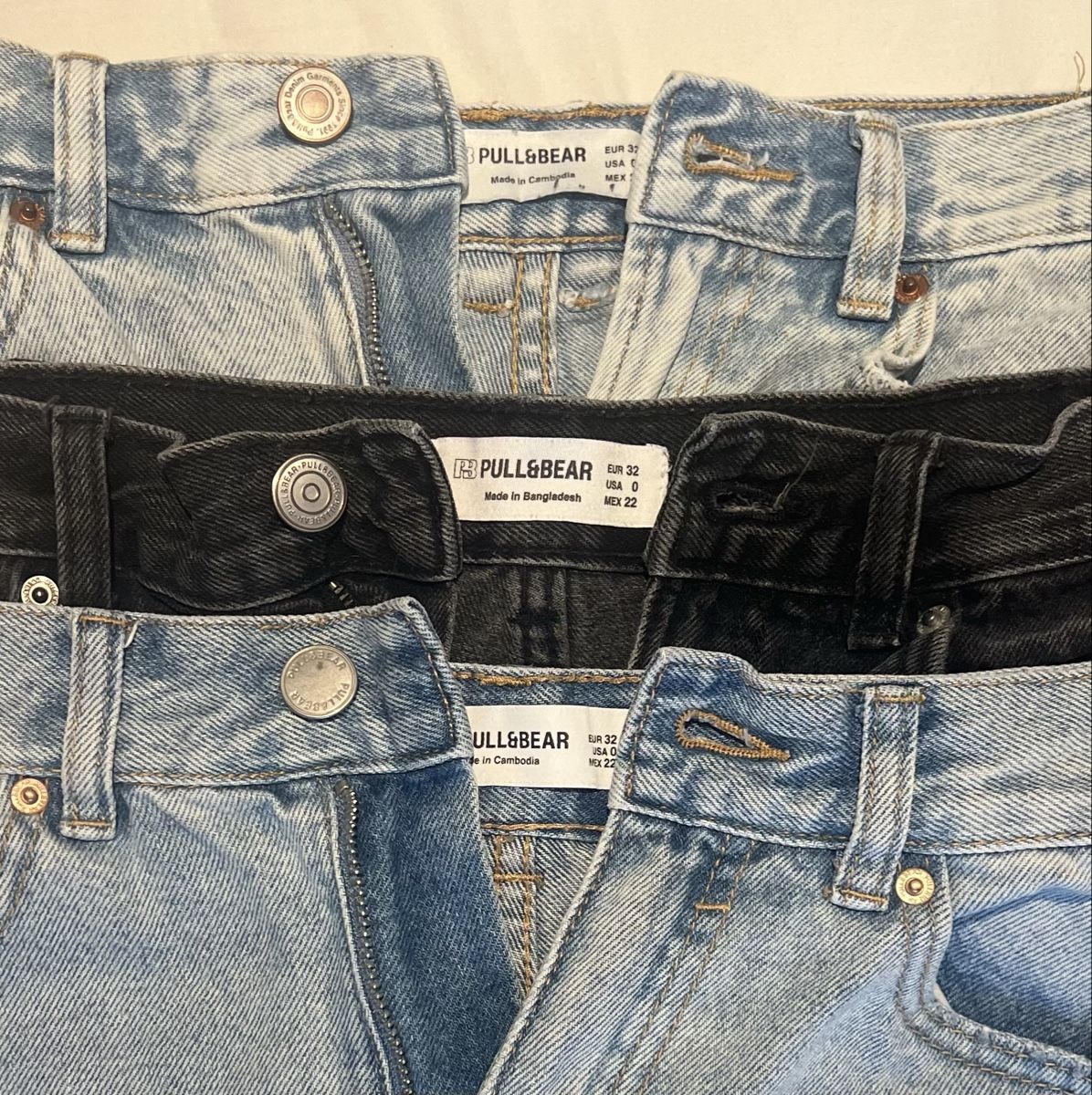Pull&Bear Lotti di vestiti: 3x Jeans Shorts – Größe 32 von Pull&Bear – Nuovo (secondo la descrizione) da Niederbüren venduto da Butterly83 2