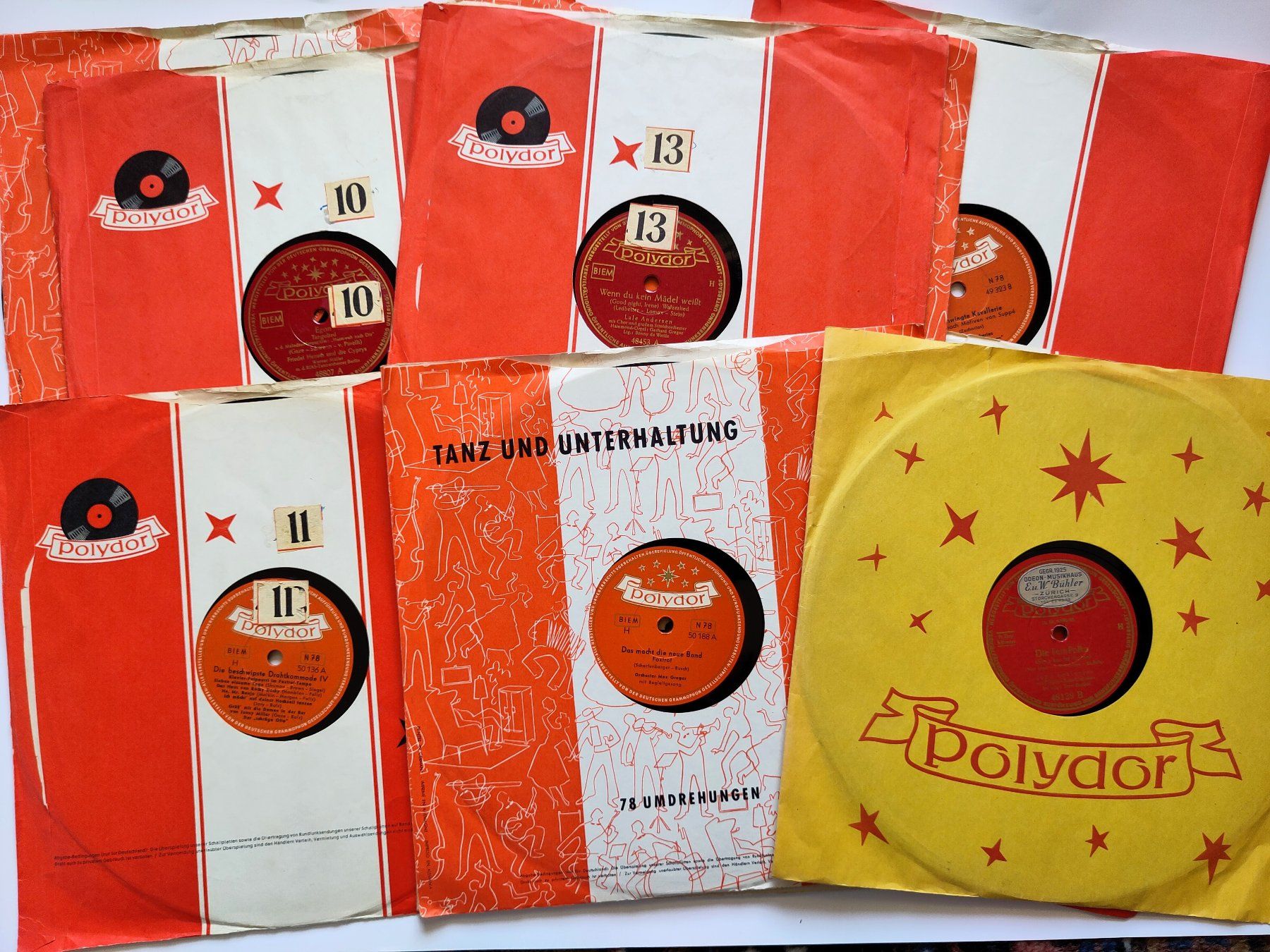 Dischi in vinile: 10 Schellacks Deutscher Schlager 1950er-Jahre – Usato da Schaffhausen venduto da RolfMeister