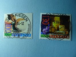 2004 Sondermarken Käse 1134 1135 ET Voll Gruyeres /Kiesen