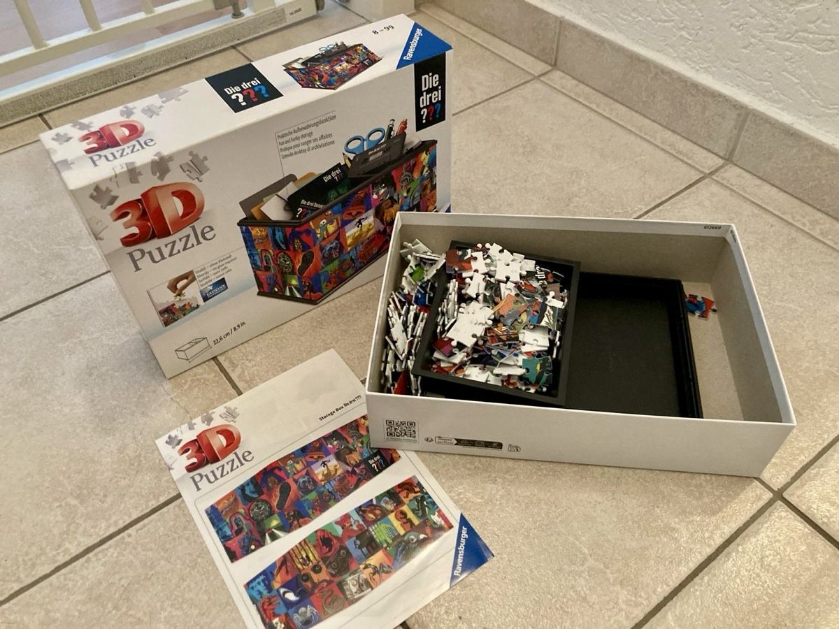 Ravensburger Puzzle: Die drei ??? Aufbewahrungsbox 3D Puzzle – Nuovo (secondo la descrizione) da Toffen venduto da Bari1988 1