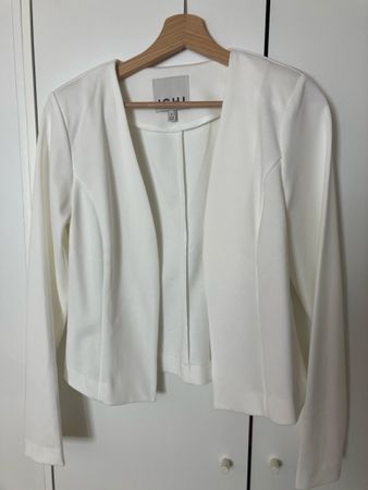 Weisser Blazer von ICHI, Grösse M - Ideal für Frühling!