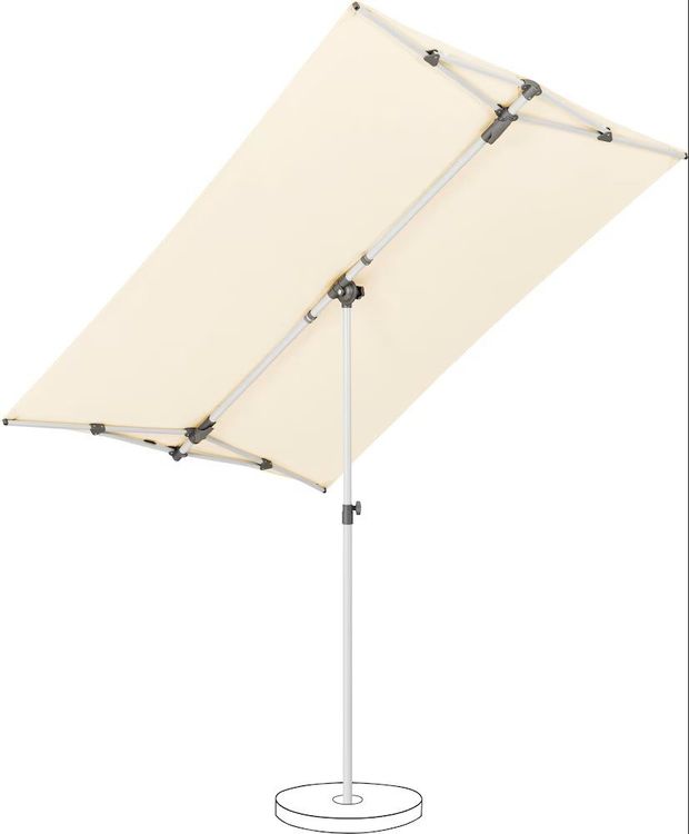 Schneider Schirme 'Rhodos Eco' Pendelschirm – 270x270 Cm, Kipp- & Drehbar, Lichtschutzfaktor 50+, Aluminiumrahmen Anthrazit