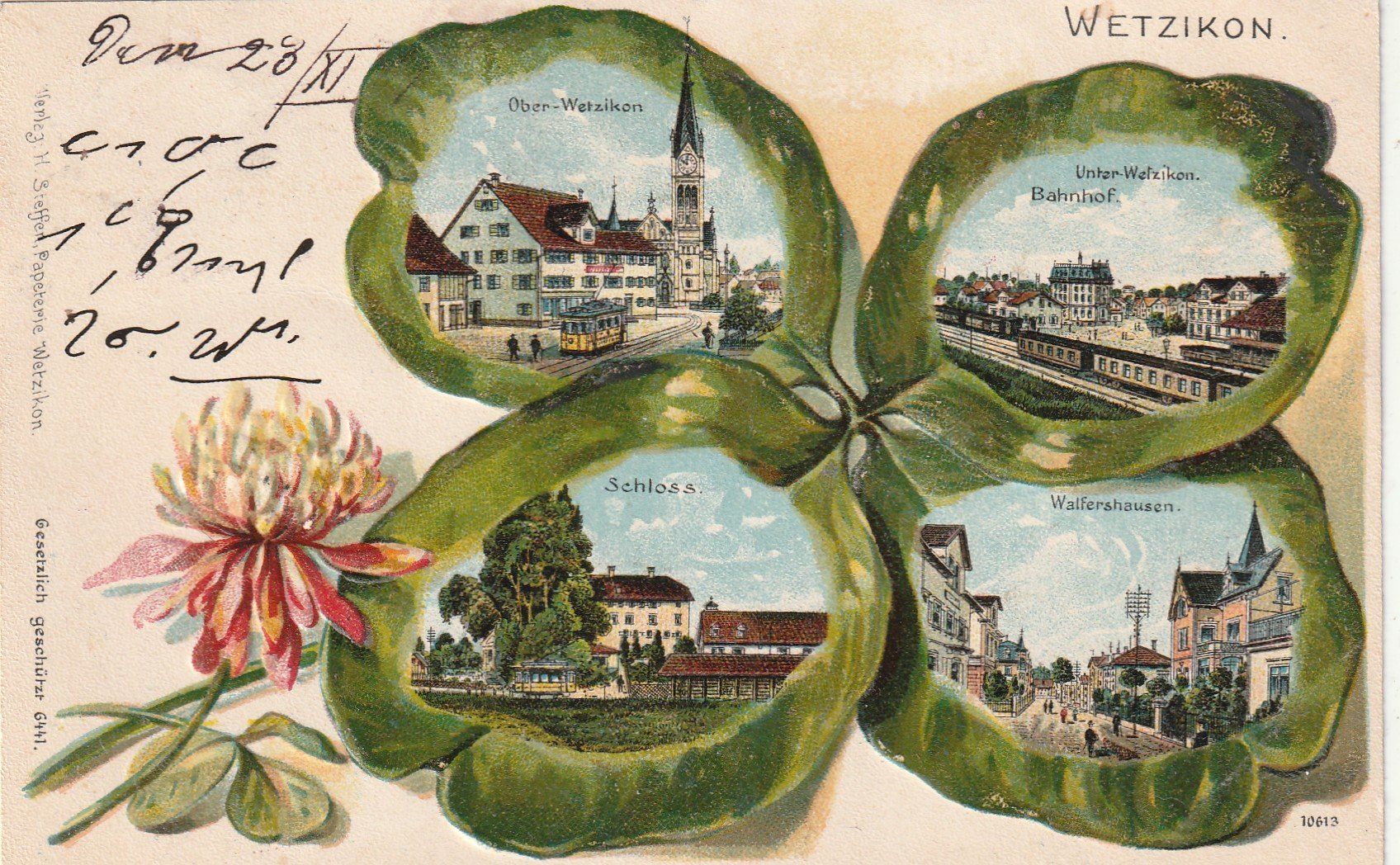 Cartoline postali: Wetzikon im Kleeblatt – Usato da Rorschacherberg venduto da fratovi2