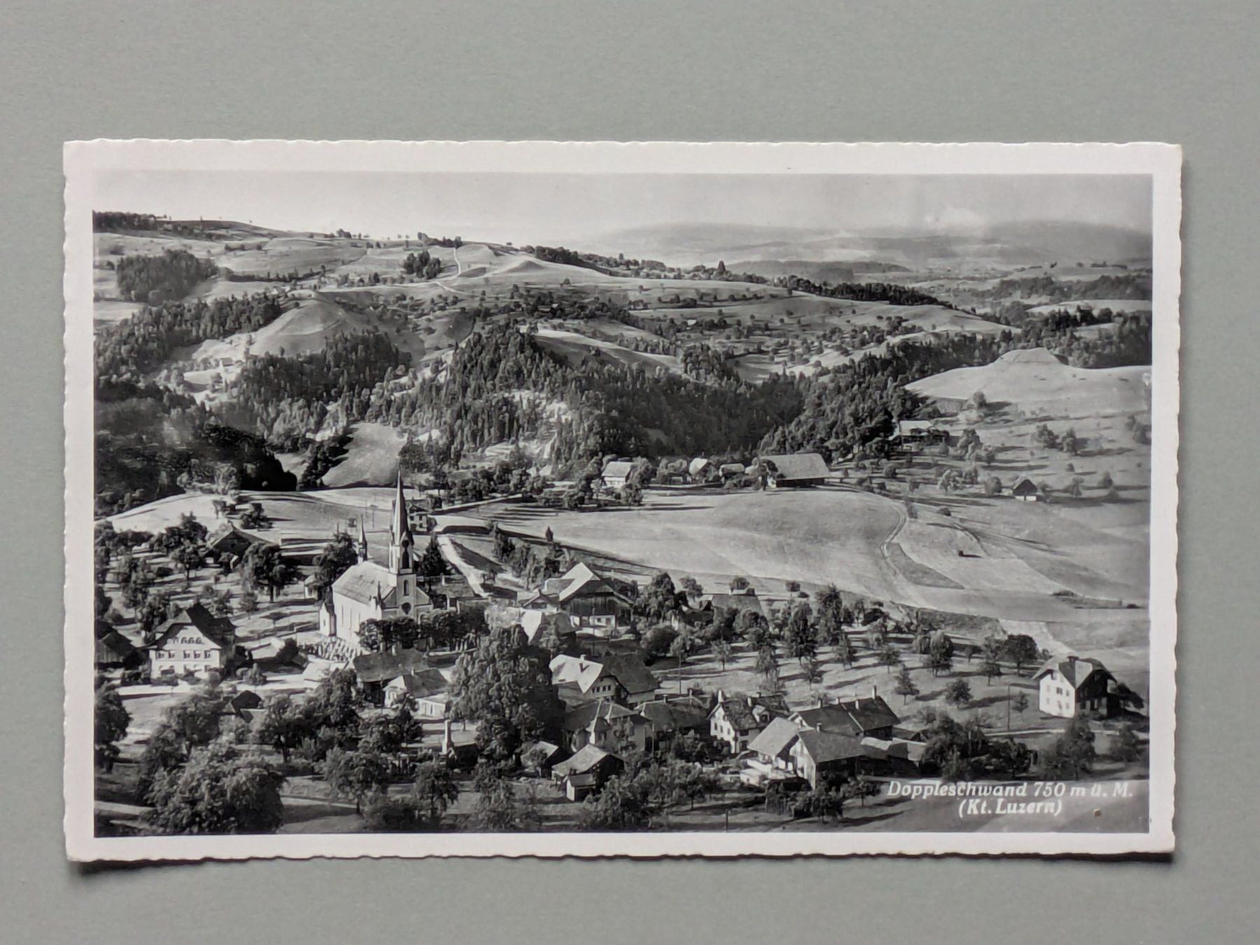 Ansichtskarten: FOTO-AK "DOPPLESCHWAND" 1946 – Gebraucht aus St. Gallen von modernetc