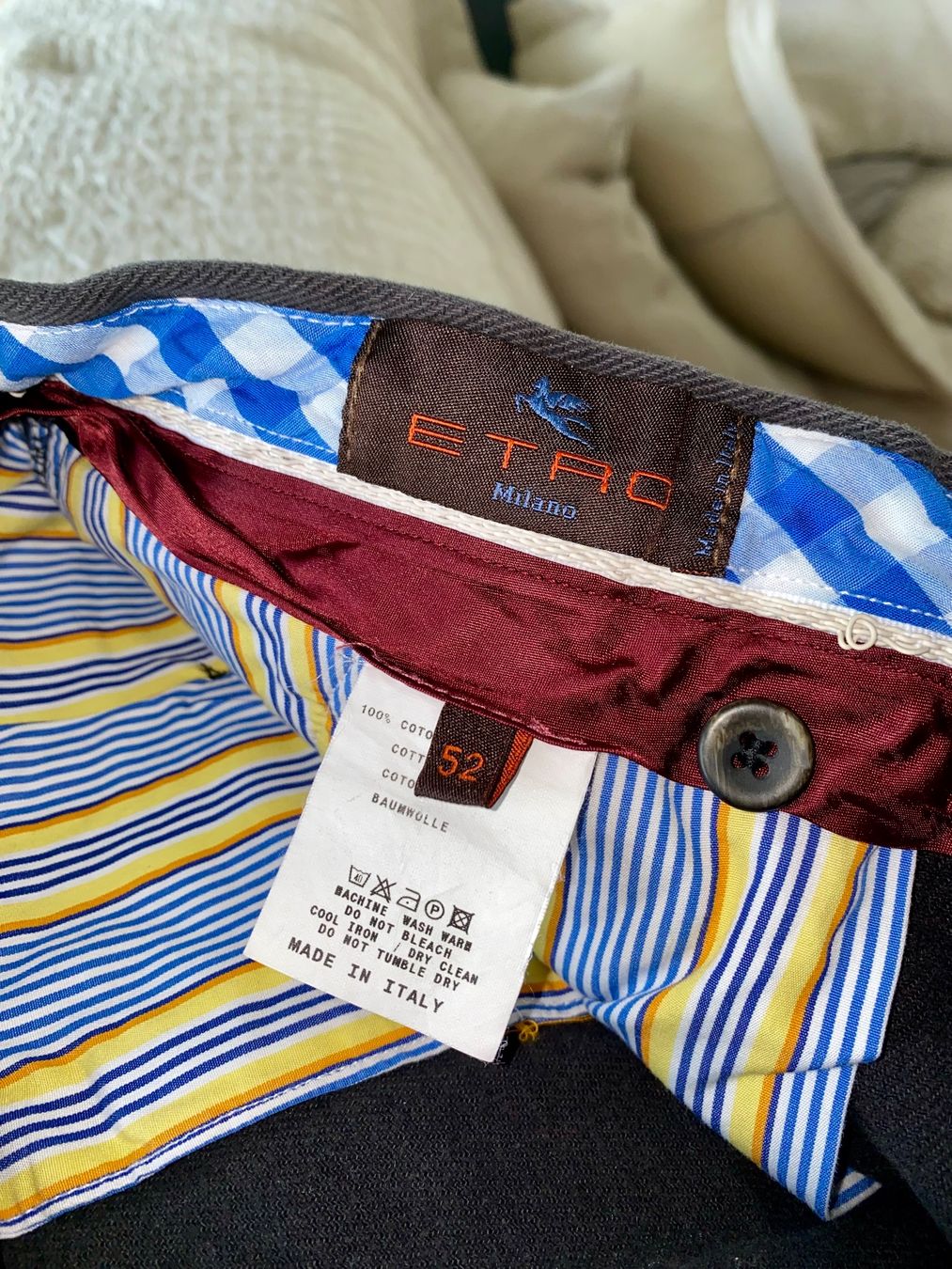 Etro Pantaloni: Etro Trousers Size 52 – Usato da Zürich venduto da iba_5svs 2
