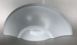 Halbrunde Designer Wandlampe Alu - Ghidini Luctalia