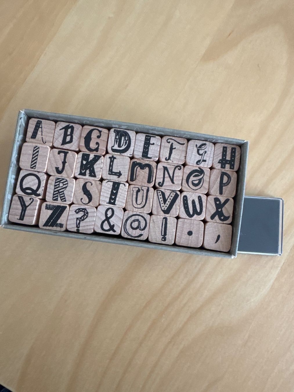 Timbri: Buchstabenstempel Holz Alphabet – Usato da Goldach venduto da Hibiskus23
