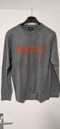 Pull Jules gris chiné "Friends" taille L