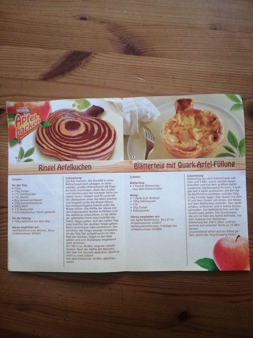 Kaiser Backformen: Backform von Kaiser. (Apfelbackform) – Neu und originalverpackt aus Hinterkappelen von 1399 6