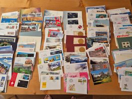 CH,FDC,MK Neuhahrskarten und und und meist neueres Material