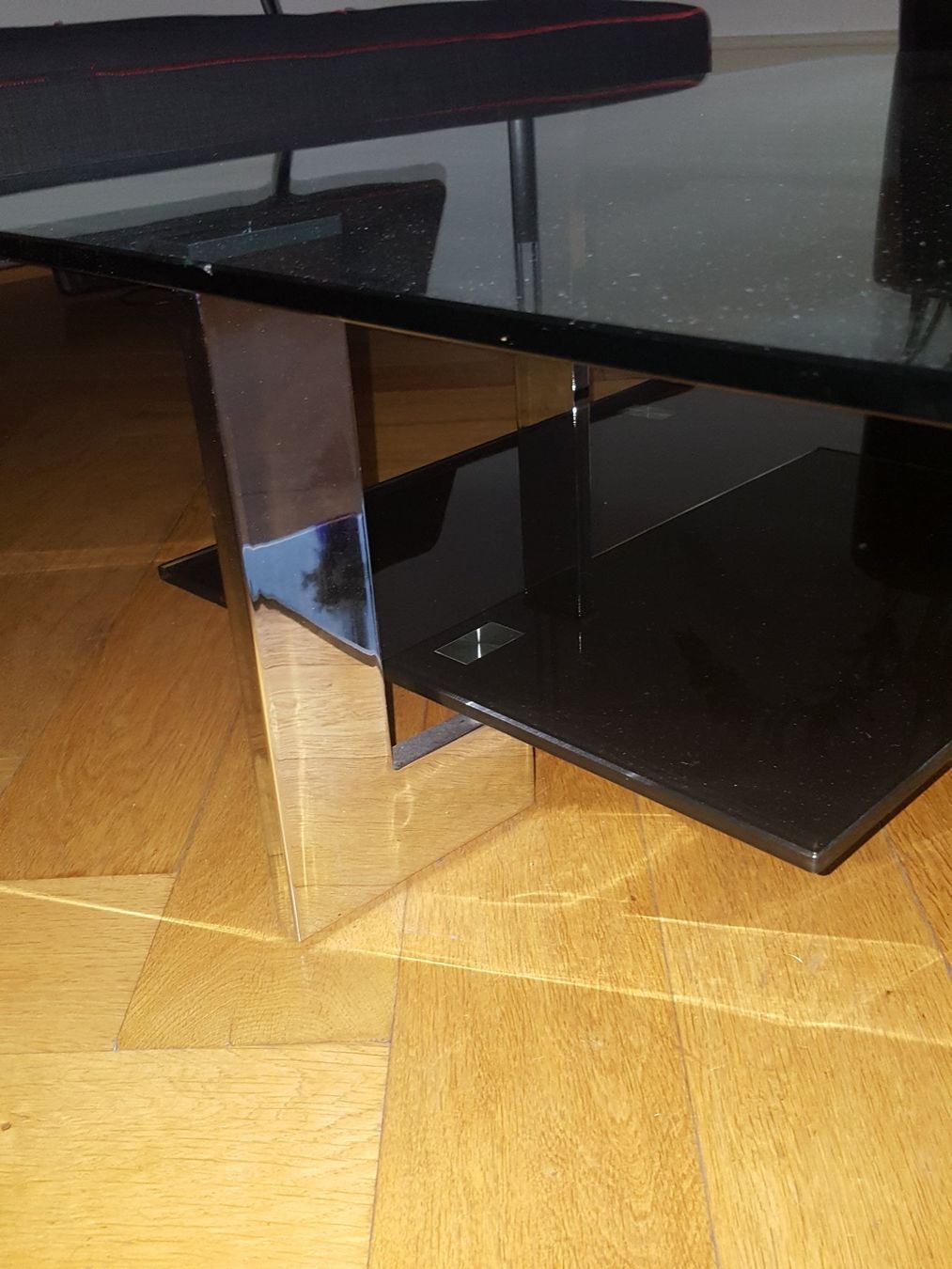 Tische: Clubtisch in Chrom und Glas – Neu (gemäss Beschreibung) aus Basel von RLBasel 2