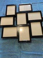 3 cadres multiphotos noir plastique