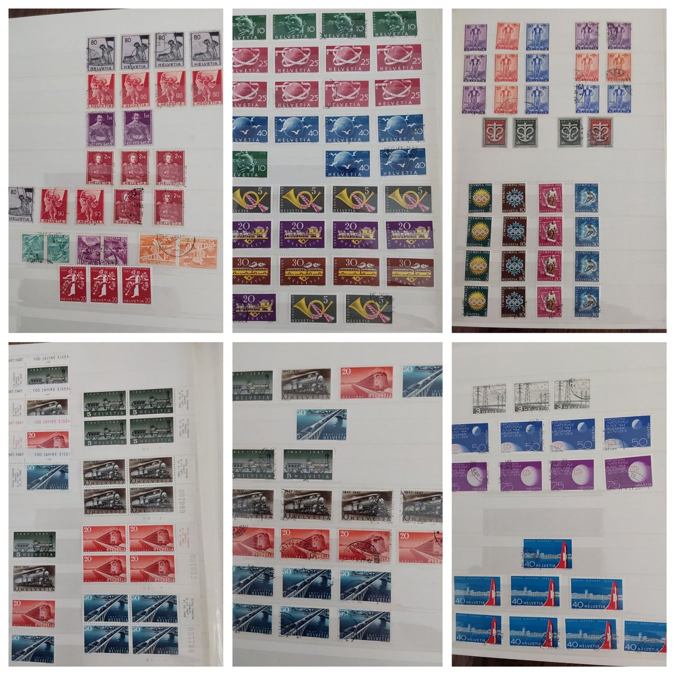 Tutti i francobolli: 2 Stk. CH Briefmarken-/Dublettenalben – Usato da Münchwilen AG venduto da Nesar 5