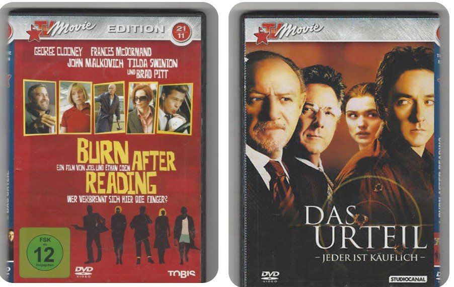 Tutti i DVDs: 2 FILME   -   DAS URTEIL    &    BURN AFTER READING – Usato da Romanshorn venduto da L-DVD