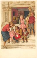 Bundesfeierkarte 1925, Spielende Kinder