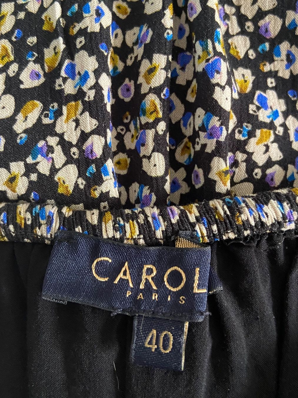 Caroll Gonne: CAROLL Jupe smocks imprimée fleurs 38/40 – Nuovo (secondo la descrizione) da Genève venduto da kik_8jd6 1