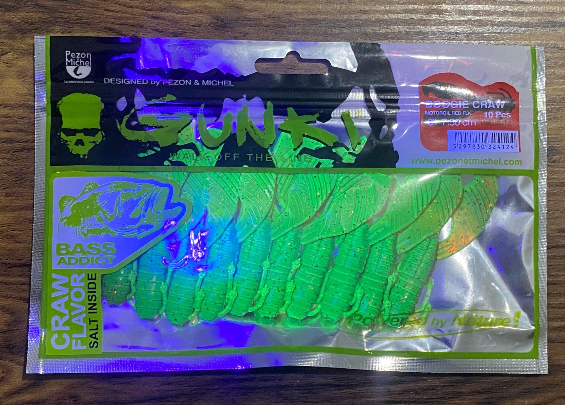 Köder: Gunki Boogie Craw 7,5 cm 10-pack – Neu und originalverpackt aus Widnau von Fishingtackle_Oggy