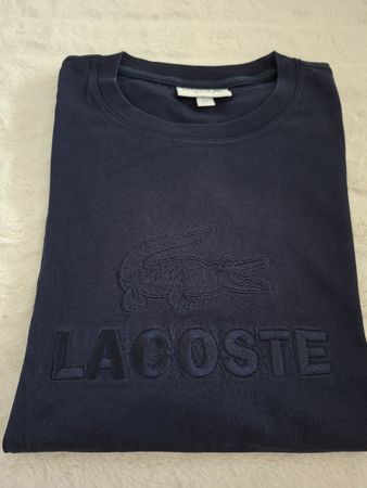 T-shirt Lacoste bleu marine homme taille L logo brodé 