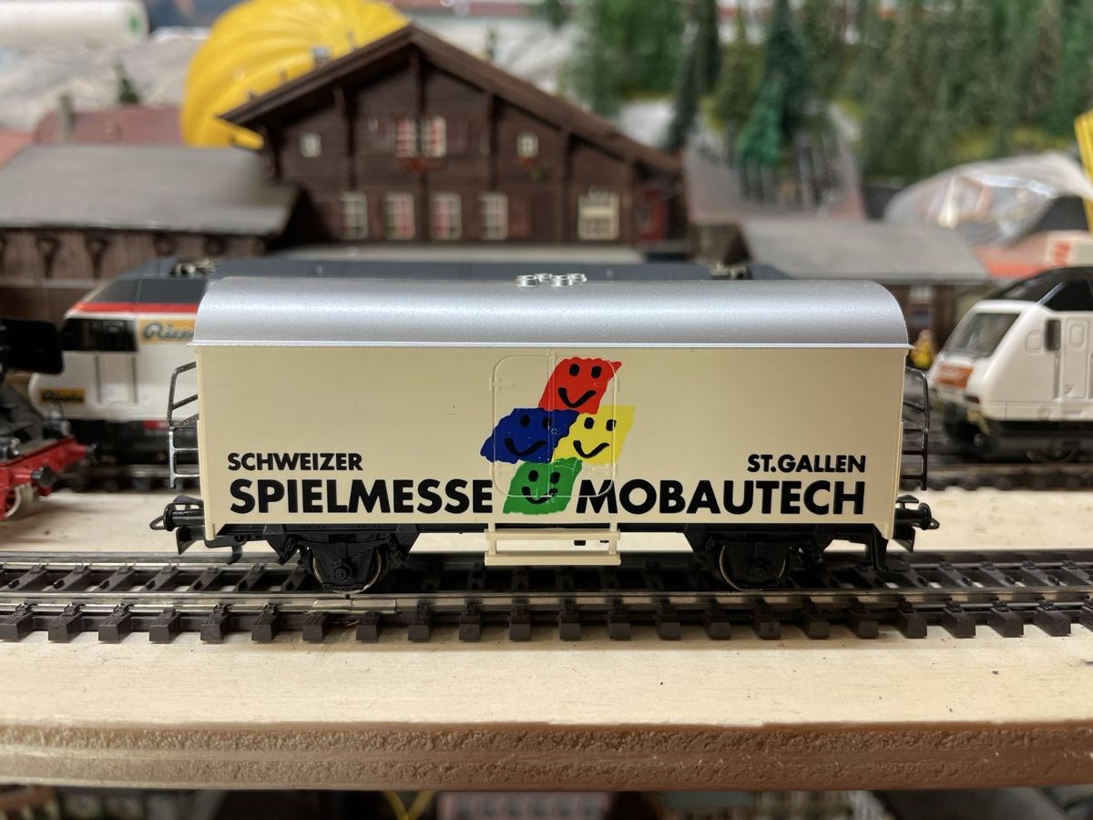 Märklin Modellini di ferrovie: Märklin HO Wagen Spielmesse Mobatech St. Gallen – Nuovo e nell'imballaggio originale da Gossau SG venduto da Krokodil344 4