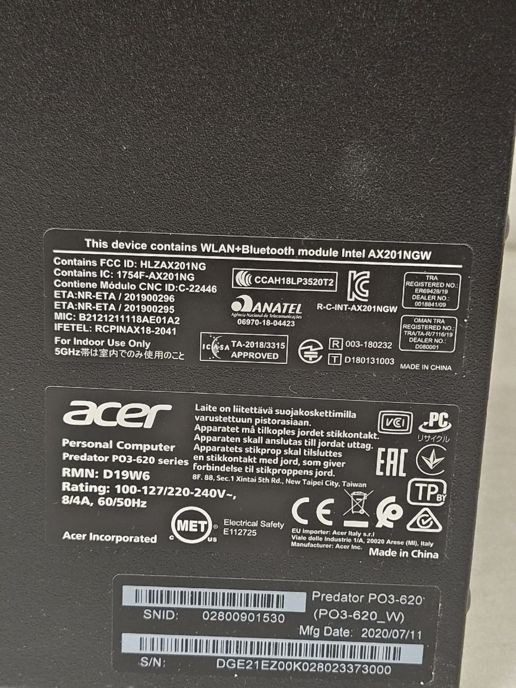 Gehäuse: Acer Predator Orion 3000 Gehause  – Gebraucht aus SCHAFFHAUSEN von Atami99 6
