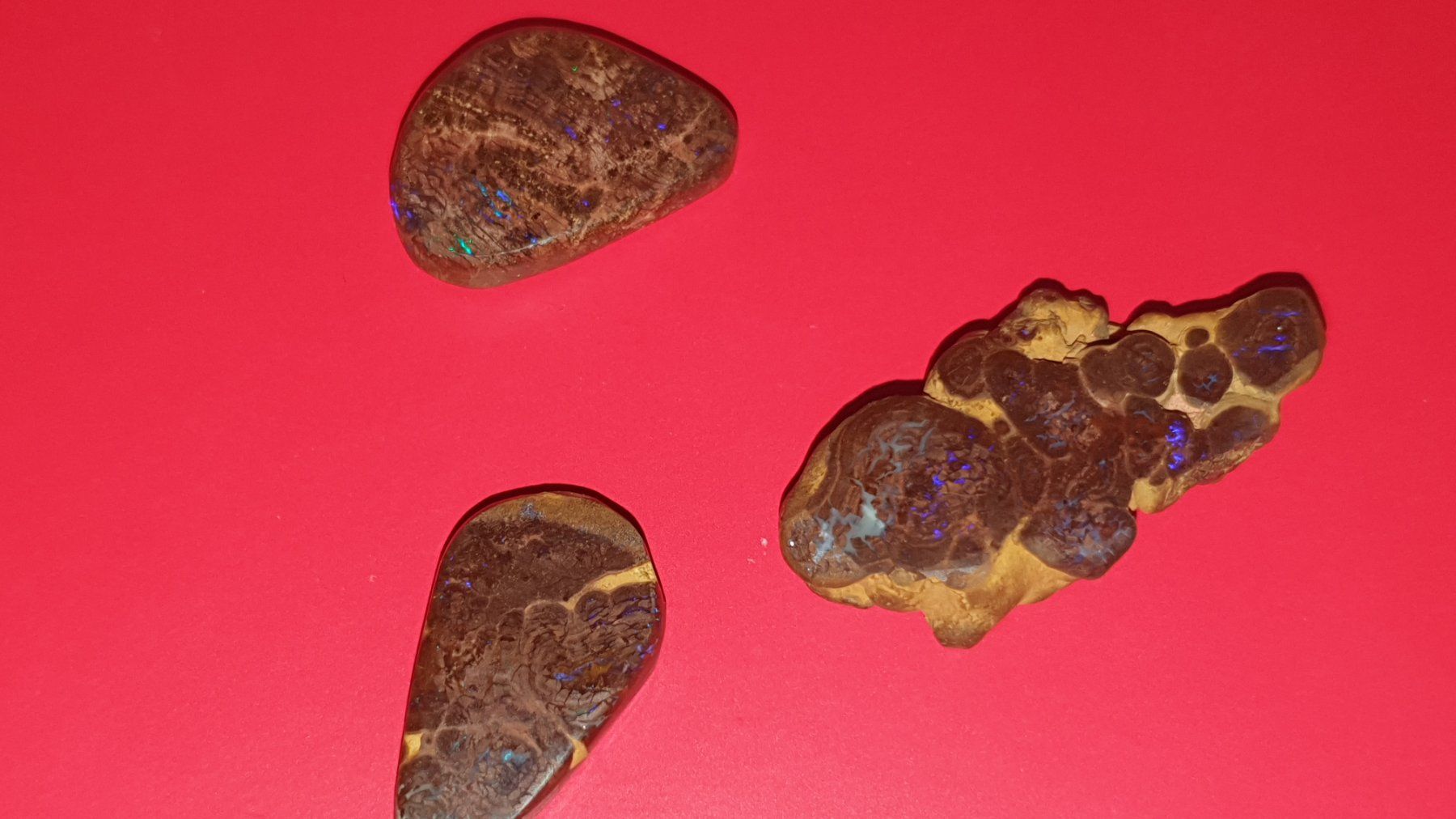 Edelsteine: 3 Boulder Opal – Gebraucht aus Flawil von Naphtali 3
