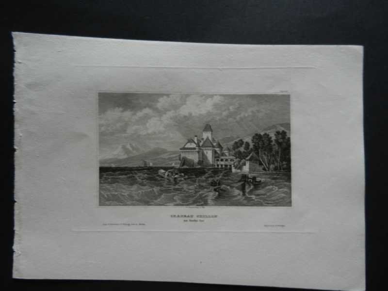 Gravures: Schloss Chillon Château – D'occasion à Risch par Rischli15