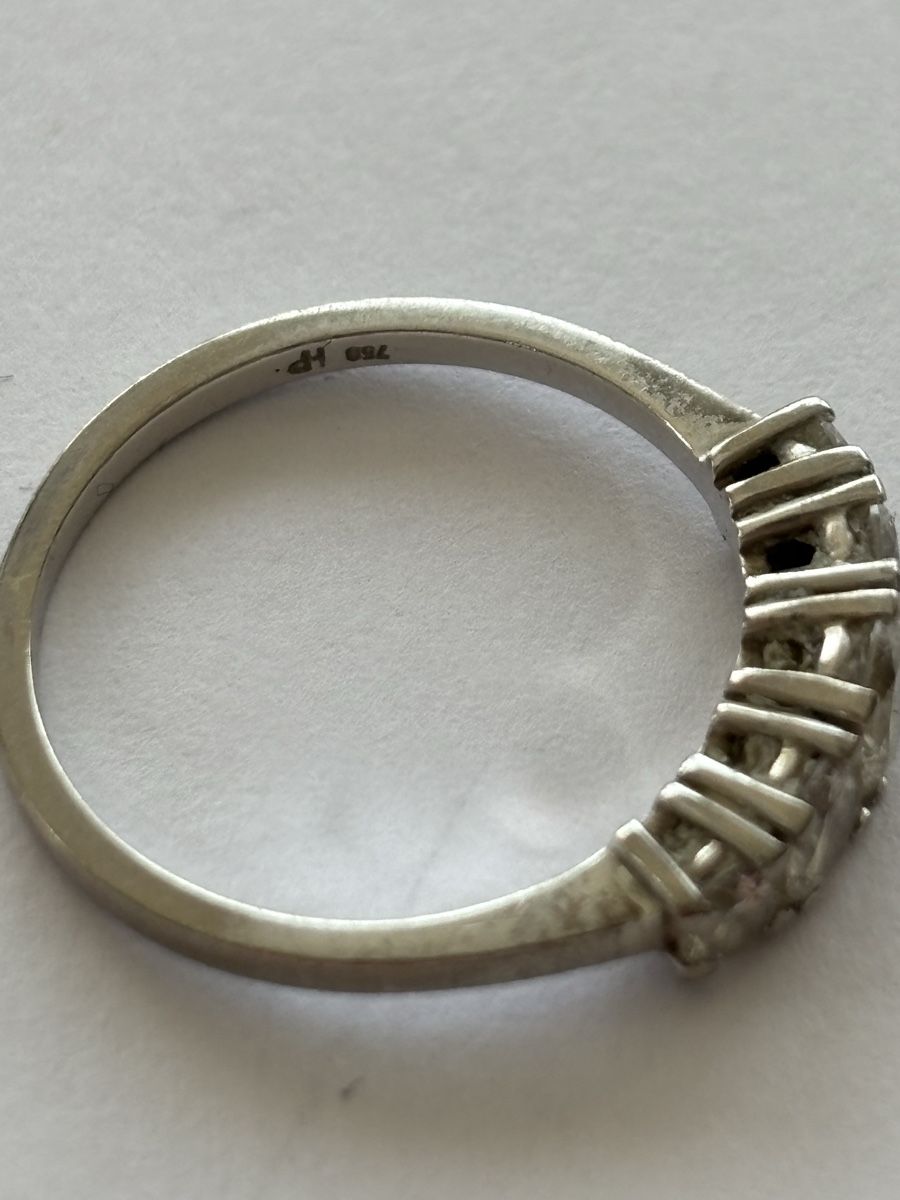 Anelli: Ring Weissgold/ Diamanten 18 Karat – Usato da Langnau am Albis venduto da flusspflege 5