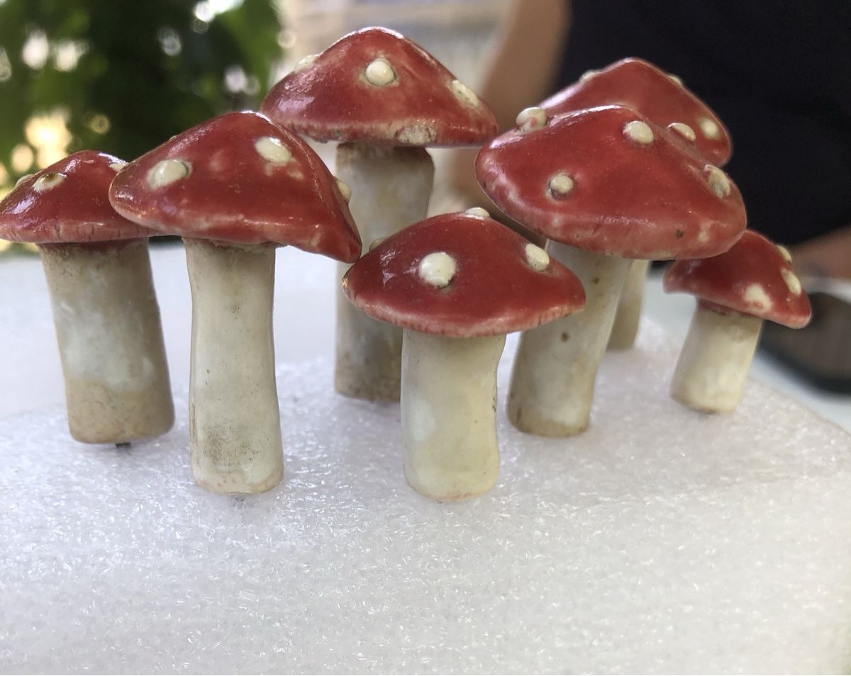 Alle Dekorationen: Tonpilzchen selbstgemacht 7 Stk. – Gebraucht aus Niederlenz von lil_jxk8 1