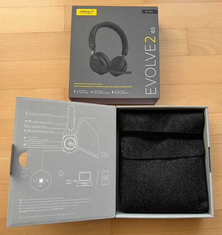 Jabra Evolve2 65 Headset, Kabellos, Wireless, Bluetooth 2