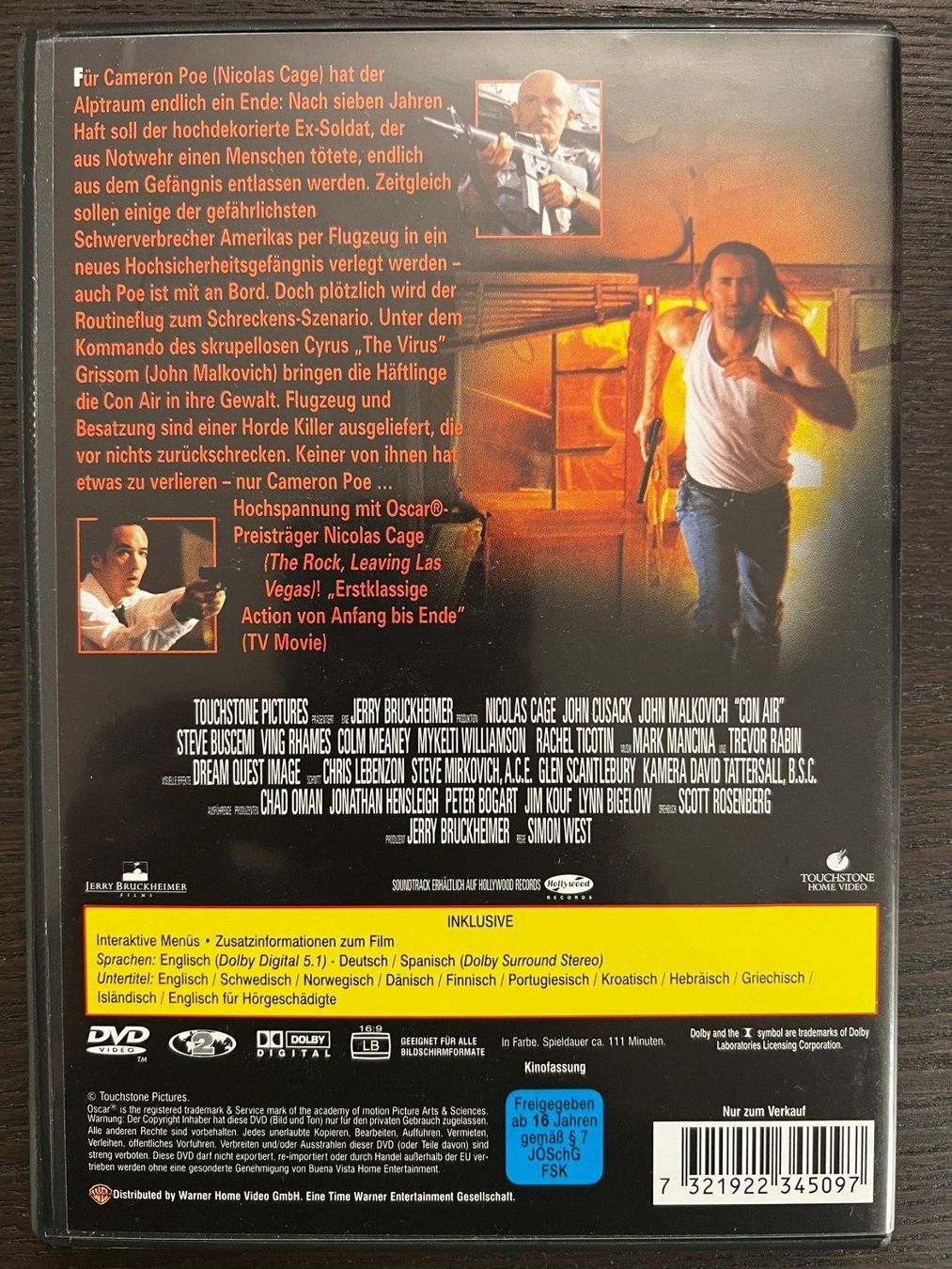 Tutti i DVDs: Con Air – Usato da Zürich venduto da FilmFreunde 1