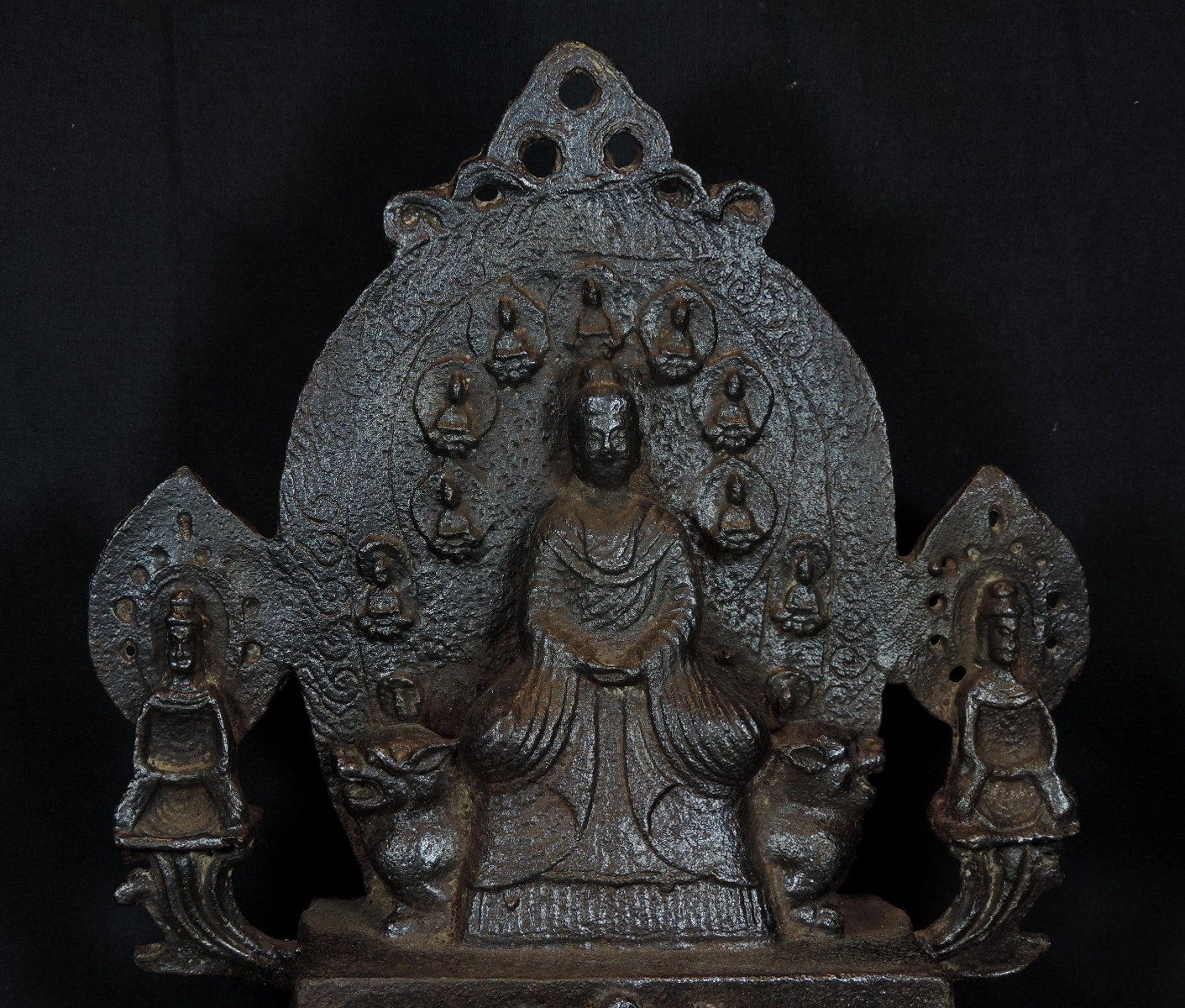 Sculture & Statue: Antike, chinesische Buddha Altarstatue aus Eisenguss – Usato da Duggingen venduto da roterbambus 1
