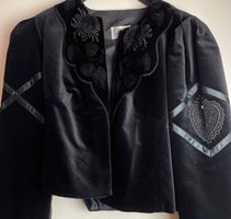 ISOLA Trachtenjacke NEU Gr. 48 Schwarz Samt Dirndl Jacke