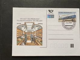 Postkarte Tschechoslowakei 2001 Eisenbahn (R493)