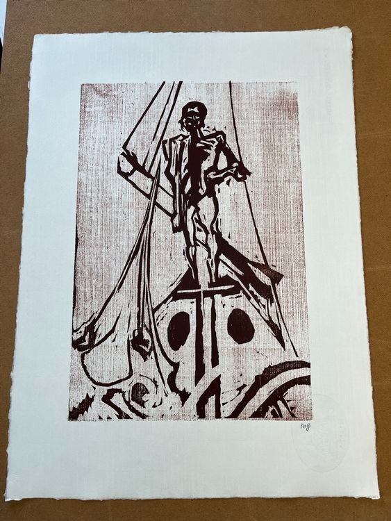 Xilografie: MAX GUBLER HOLZSCHNITT MONOGRAMMIERT – Usato da Gersau venduto da grafik-kunst 2