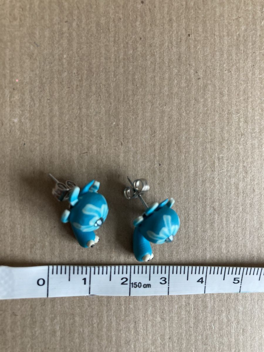 Ohrringe & -stecker: Boucles bleues tortue  – Neu (gemäss Beschreibung) aus Genève von ct_fqr8 1