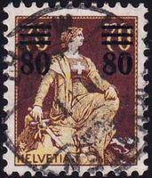 1915, Aufbrauchsausgabe Nr. 135, mit sauberem Vollstempel.