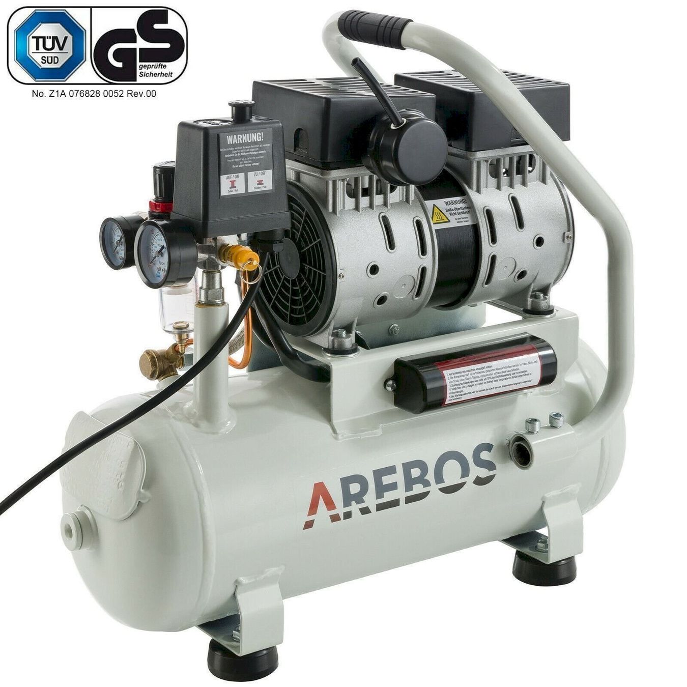 Compressori: Arebos Druckluft Flüster Kompressor 500W – Nuovo e nell'imballaggio originale da Bottighofen venduto da zaap