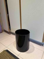 Abfalleimer rund schwarz Kunststoff wie neu