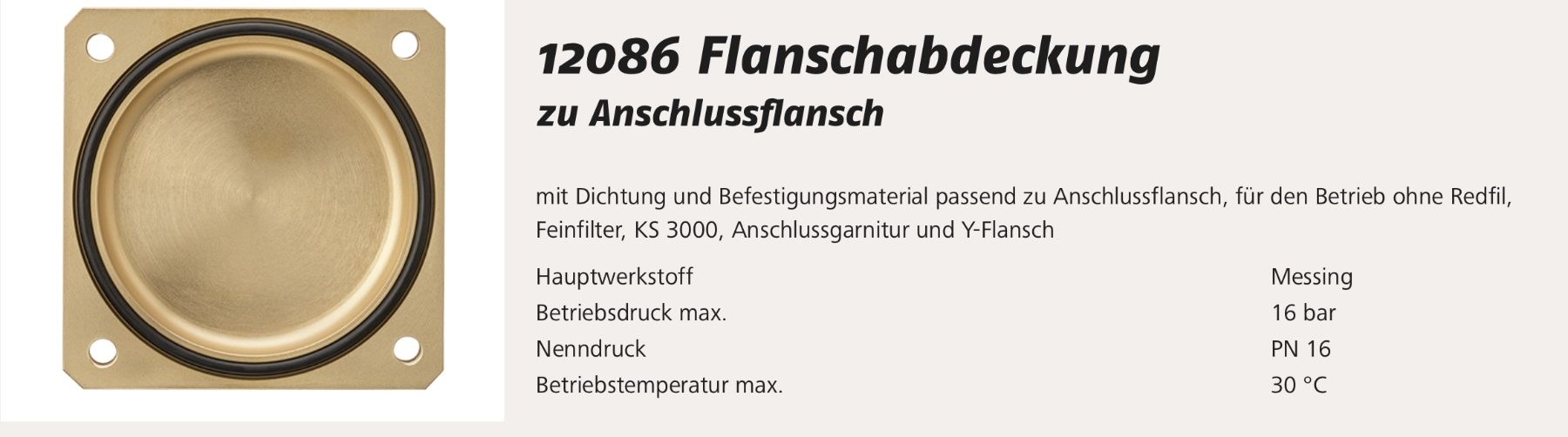 Rubinetteria: Flanschabdeckung zu Flansch 12085.36/37 – Nuovo e nell'imballaggio originale da Niedergösgen venduto da elromano74 3