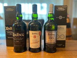 3 Ardbeg Whisky (Perpetuum, For Discussion & Ten) Whisky