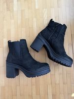 Leder Stiefeletten schwarz Marke ZIGN